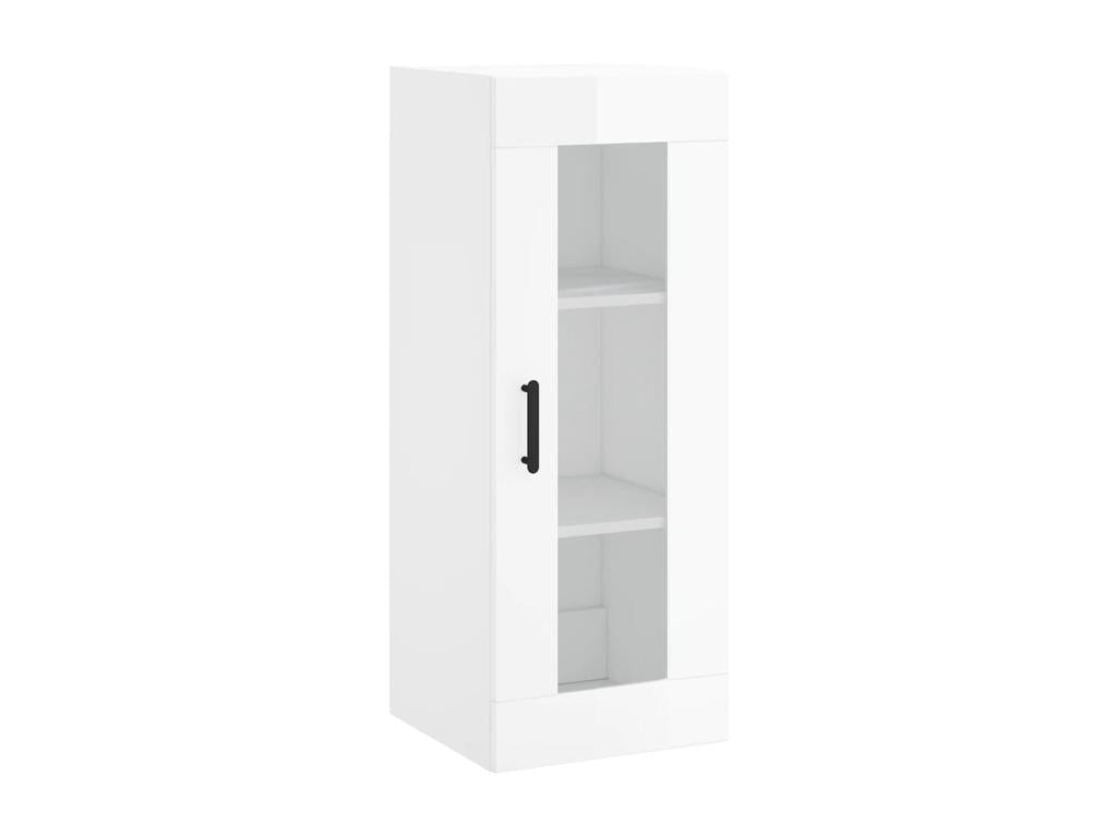 Armoire murale blanc brillant 34,5x34x90 cm KNPL08748
