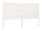 Tête de lit Blanc 146x4x100 Bois massif de pin Nuliza TFLK79556