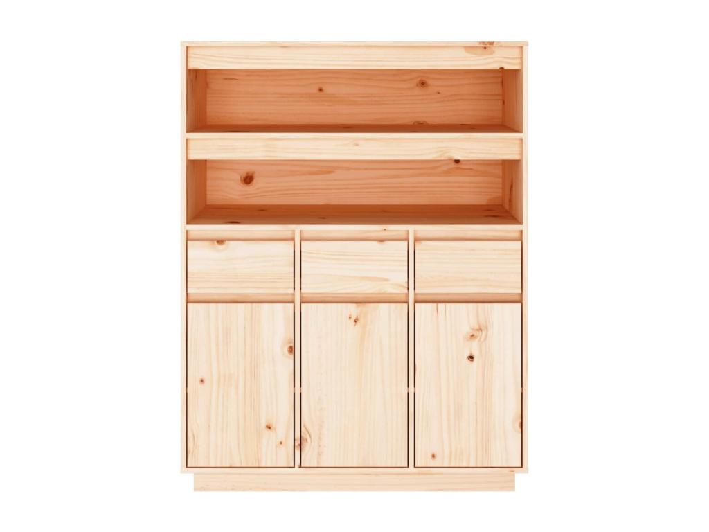 Buffet haut 89x40x116,5 cm Bois massif de pin