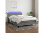 Sommier à Laviecasa de lit et matelas et LED Gris foncé 140x190 cm DOTY71897