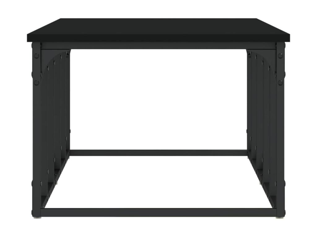Table basse noire 100x50x35.5 cm bois d'ingénierie