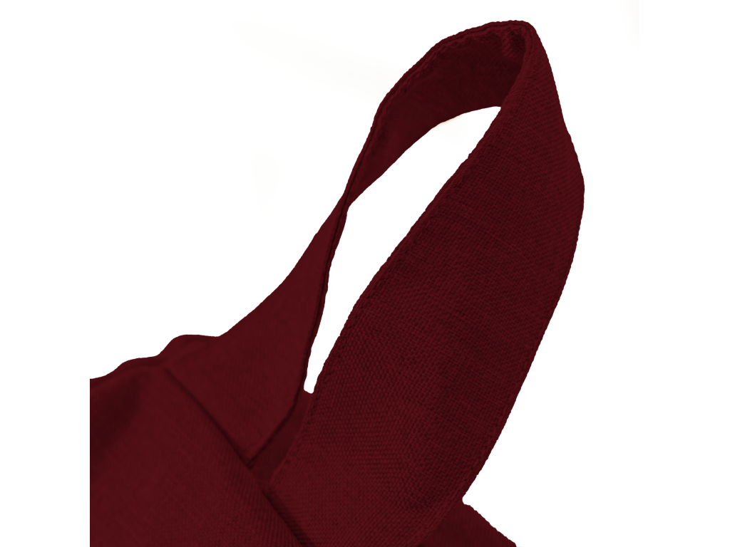 Pouf poire Géant XXL d'intérieur en tissu effet lin - 120x150 cm - Prune