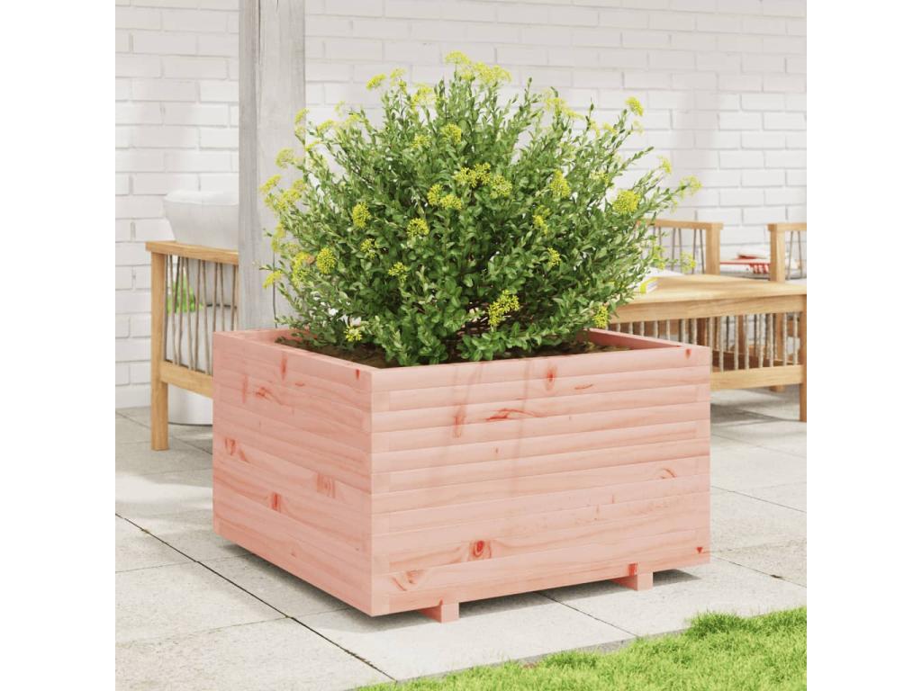 Jardinière 80x80x49,5 cm bois massif de Meubiana