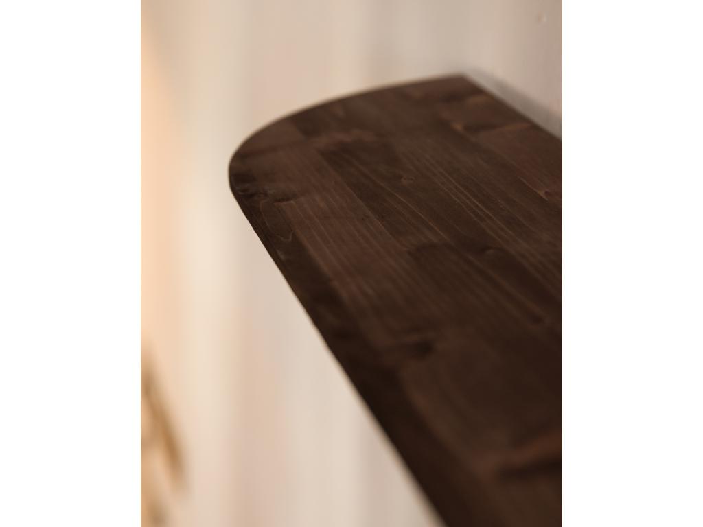 Ensemble 2 étagères en bois de sapin marron 180x3.2cm - Homzora