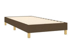 Lit à sommier tapissier avec matelas Marron foncé 80x200 cm