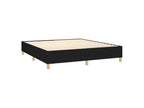 Sommier à Meubiana de lit avec matelas Noir 180x200 Tissu