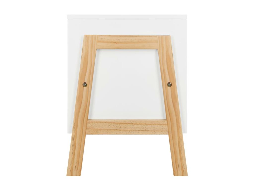 Meuble de Rangement 2 Casiers Homzora 60cm Blanc