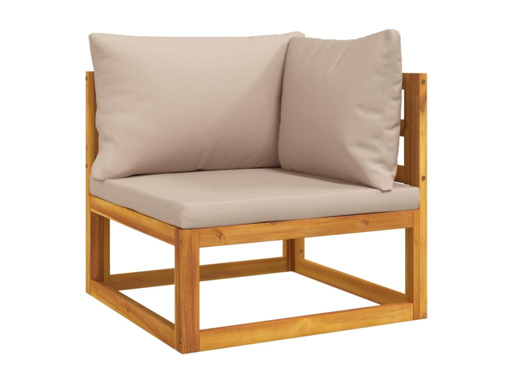 Salon de jardin 12 pcs avec coussins Laviecasa bois massif EVYO22789