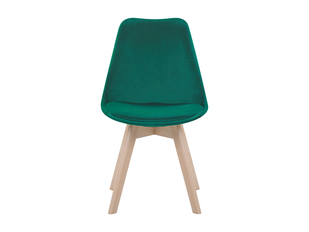 Lot de 2 chaises de salle à manger Laviecasa II Velours Vert FGPQ03570