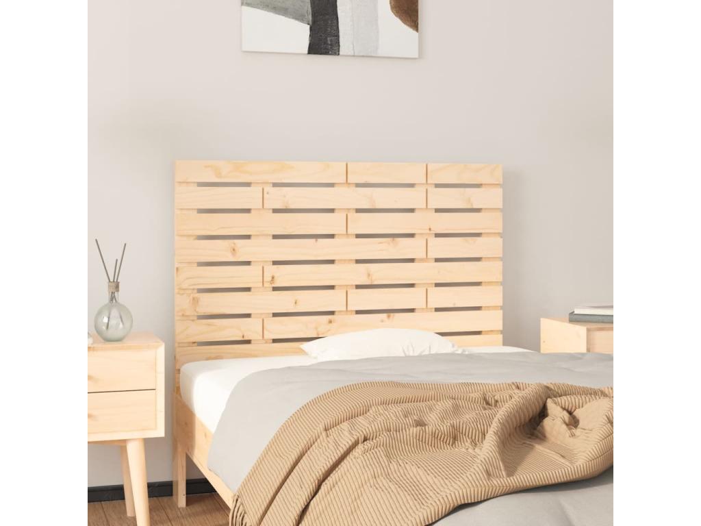 Tête de lit murale 96x3x63 cm Bois massif de pin