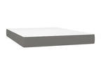 Sommier à Homzora de lit matelas LED Gris foncé 140x190 cm Tissu