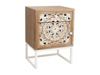 Table d'appoint en bois blanc 45x35x60