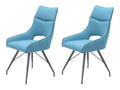 Lot de 2 chaises tissu bleu - LaviecasaÏS CGTD18084