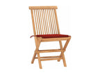 Mobilier de dîner d'extérieur pliable avec coussin 3 pièces Teck MVMJ82118