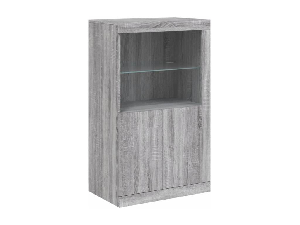 Armoire latérale et Laviecasaères LED Laviecasa gris bois d'ingénierie QBBE86709