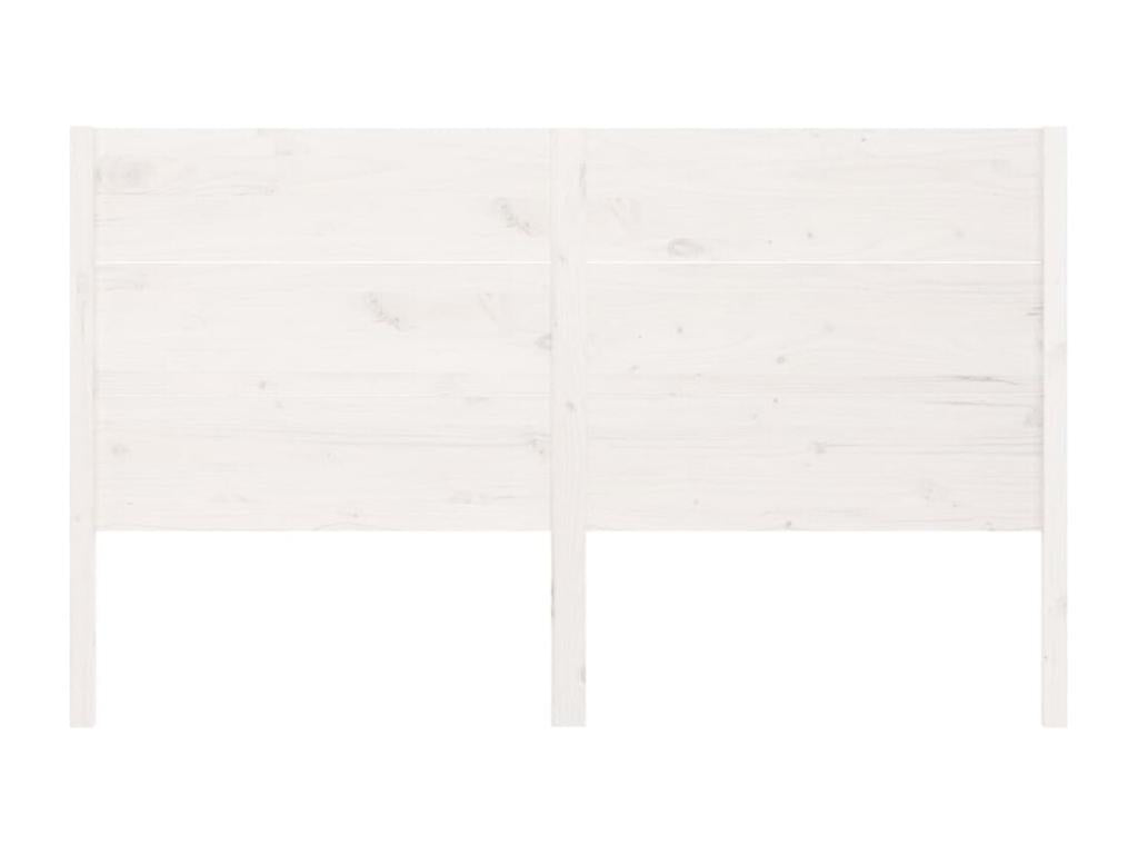 Tête de lit Blanc 146x4x100 Bois massif de pin Nuliza TFLK79556