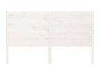 Tête de lit Blanc 146x4x100 Bois massif de pin Nuliza TFLK79556