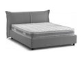 Lit double Meubiana Lit coffre avec revêtement en tissu Made in Italy Ouverture frontale adaptée pour matelas 160x200 cm Gris