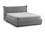 Lit double Meubiana Lit coffre avec revêtement en tissu Made in Italy Ouverture frontale adaptée pour matelas 160x200 cm Gris
