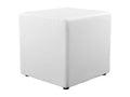 Pouf Carré Design Meubiana 41cm Blanc