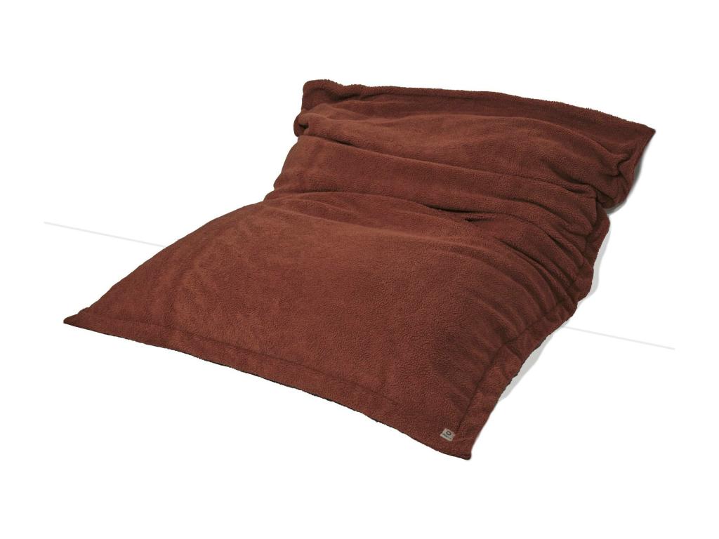 Pouf Intérieur XXL Housse Meubiana Effet Mouton Garnissage en flocon de mousse 190x155cm - Meubiana