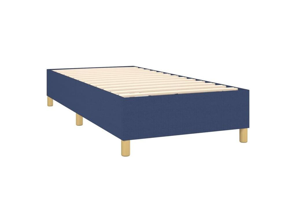 Sommier à Meubiana de lit et matelas et LED Bleu 90x200 Tissu