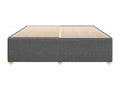 Cadre de lit sans matelas gris foncé 180x200 cm tissu