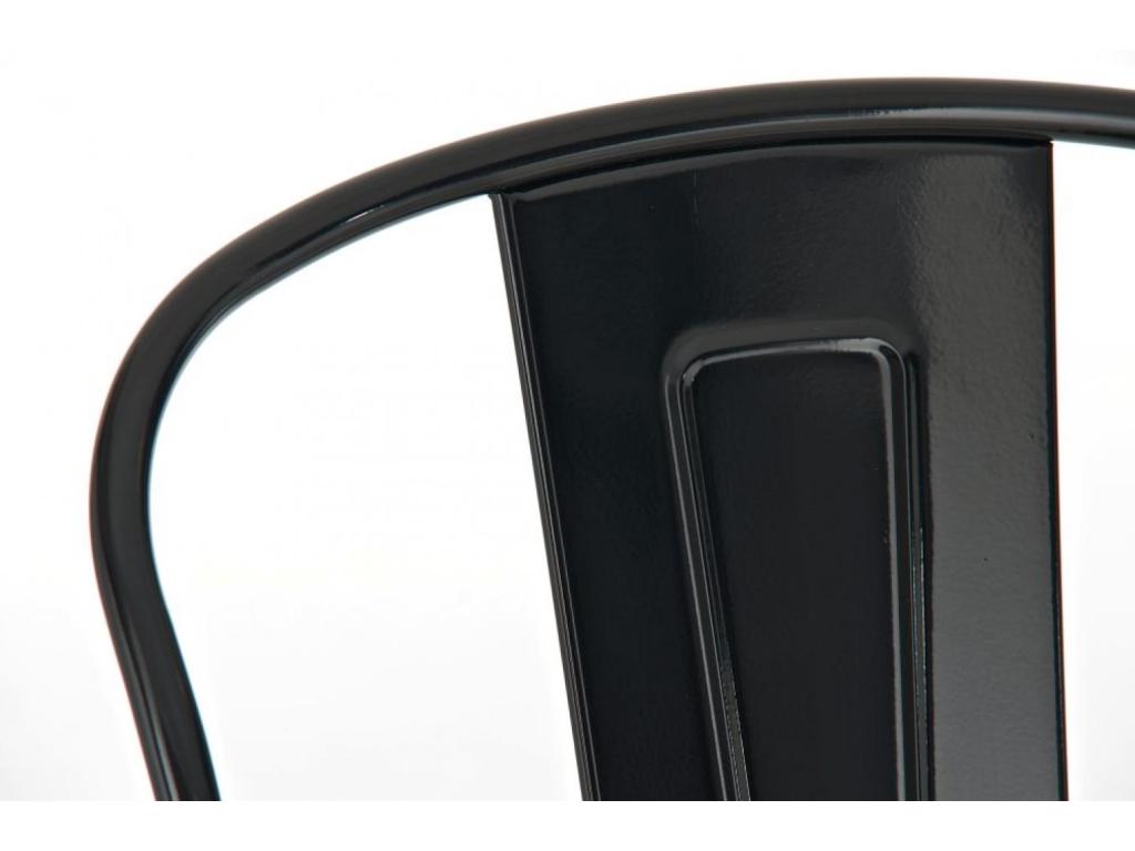 Tabouret de bar - Métal / Métal - Noir - Meubiana