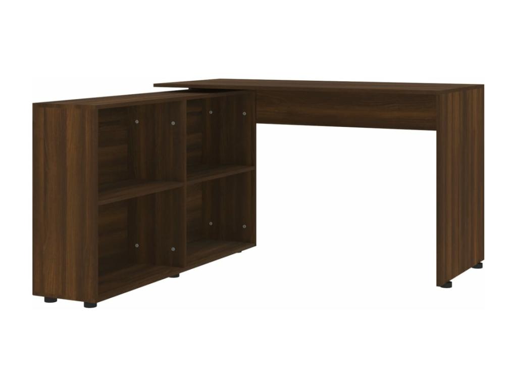 Bureau table poste de bois marron 130x60x75 cm 02 0023678 GQCW37155