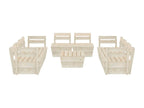 Salon de jardin palette 9 pcs Bois d'épicéa imprégné EIOT60747