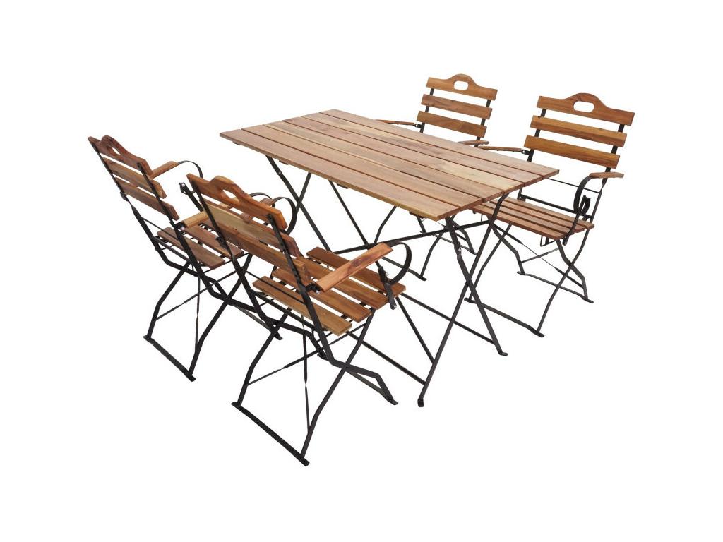 Ensemble de jardin Meubiana-J40 Meubiana certifié Meubiana - couleur naturelle