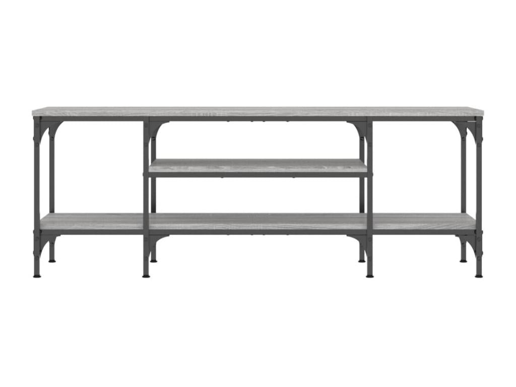 Meuble TV Laviecasa gris 121x35x45 cm bois d'ingénierie et fer CEEF59978