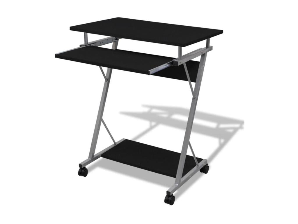 Bureau table meuble travail noire 60x40x75 cm 0502096 FFMO30883