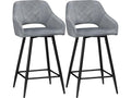 Lot de 2 chaises de salon Laviecasa gris et noir UGAB45651