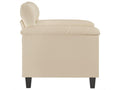 Fauteuil crème 60 cm tissu microfibre XKLF76887