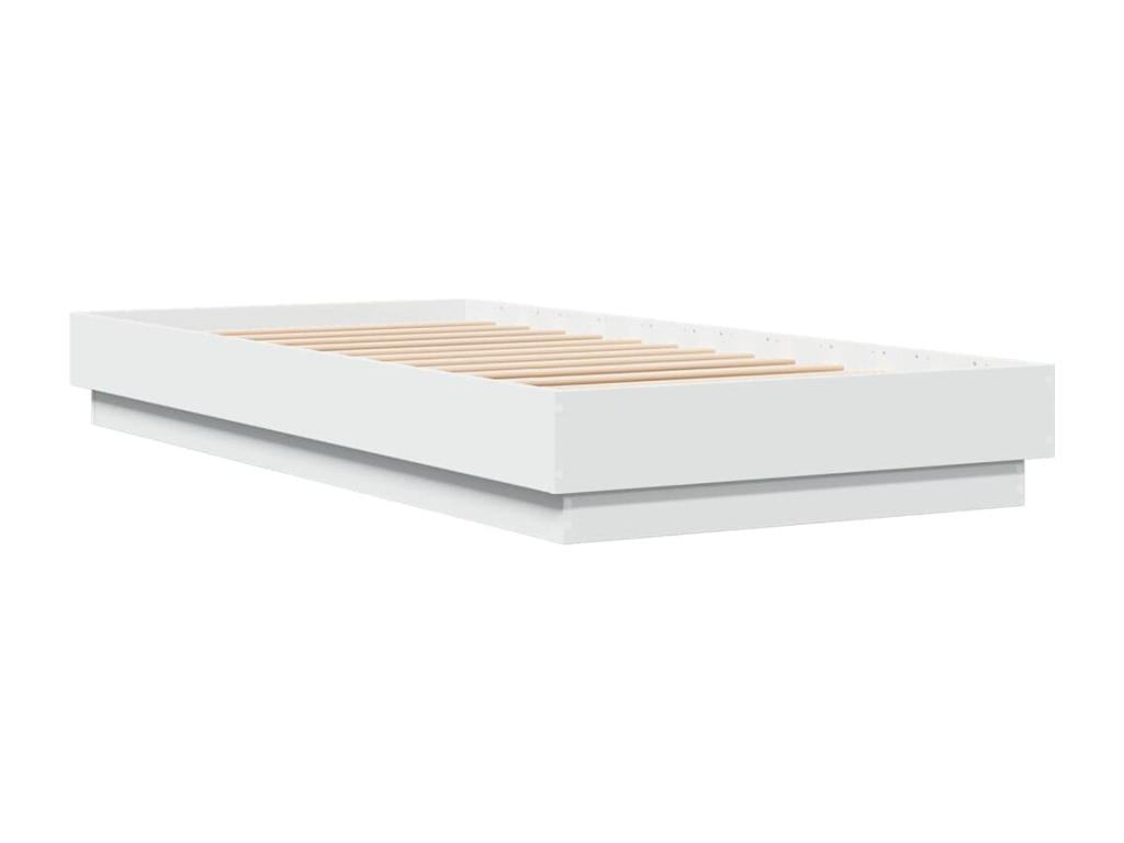 Cadre de lit sans matelas avec Laviecasaères LED blanc 90x200 cm DBOY29718