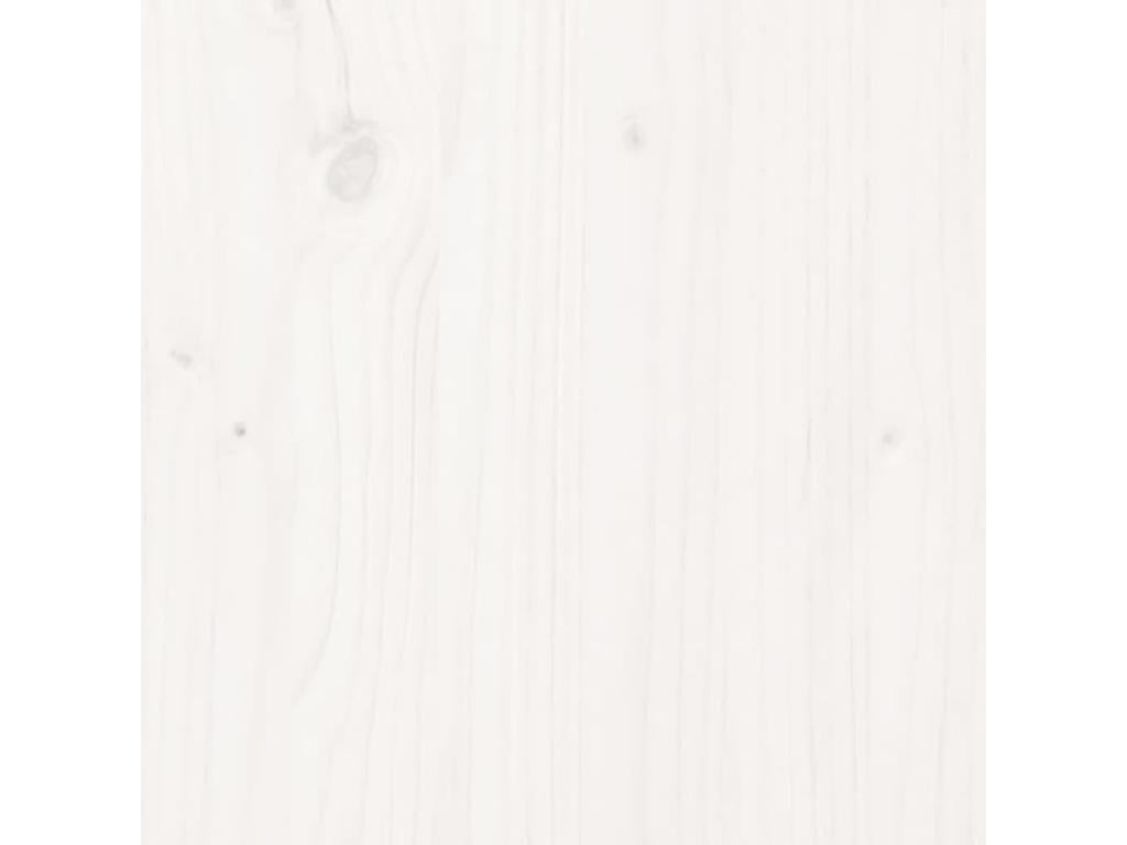 Tête de lit Blanc 146x4x100 Bois massif de pin Nuliza TFLK79556