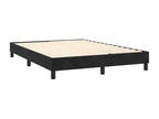 Lit à sommier tapissier avec matelas Noir 140x200 cm Velours LIGL88066