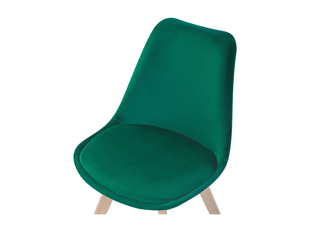 Lot de 2 chaises de salle à manger Laviecasa II Velours Vert FGPQ03570