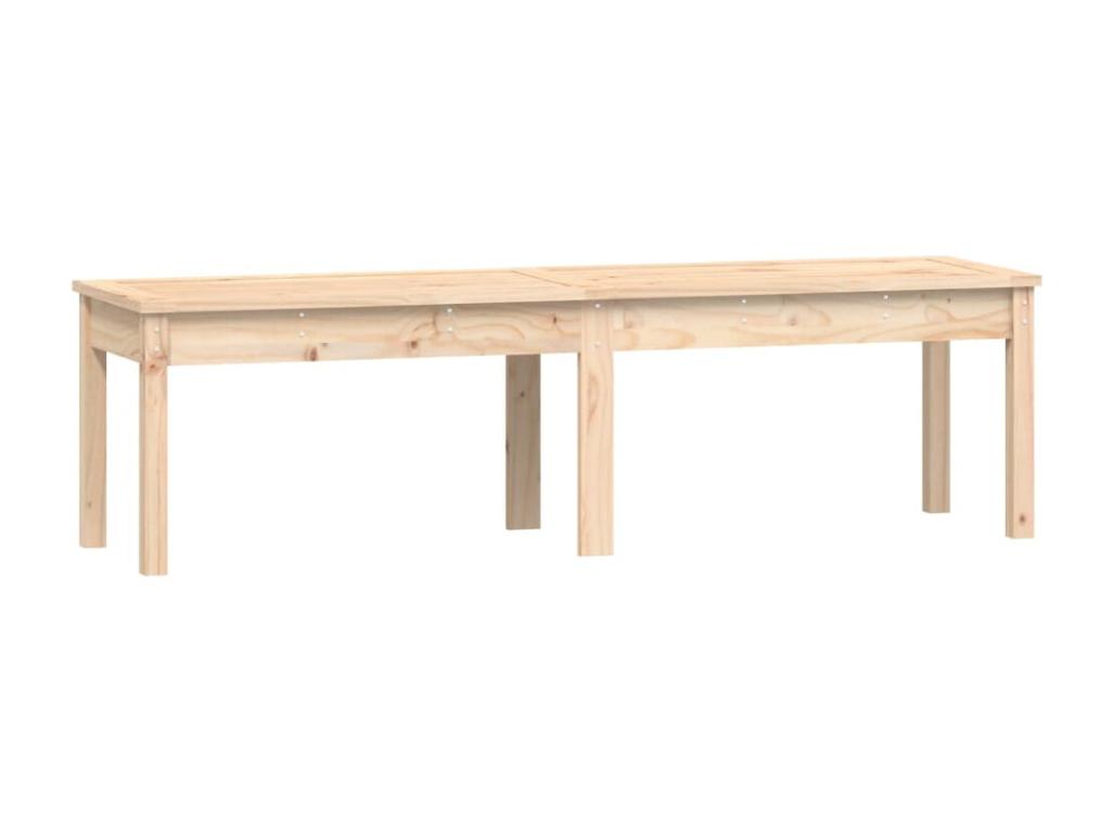 Banc de jardin à 2 places 159.5x44x45 bois massif de pin GNPG74687