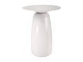 Table d'appoint / Table de nuit en bois de hêtre Laviecasa Baobab44 hauteur 44 cm / Blanche HQVV75483