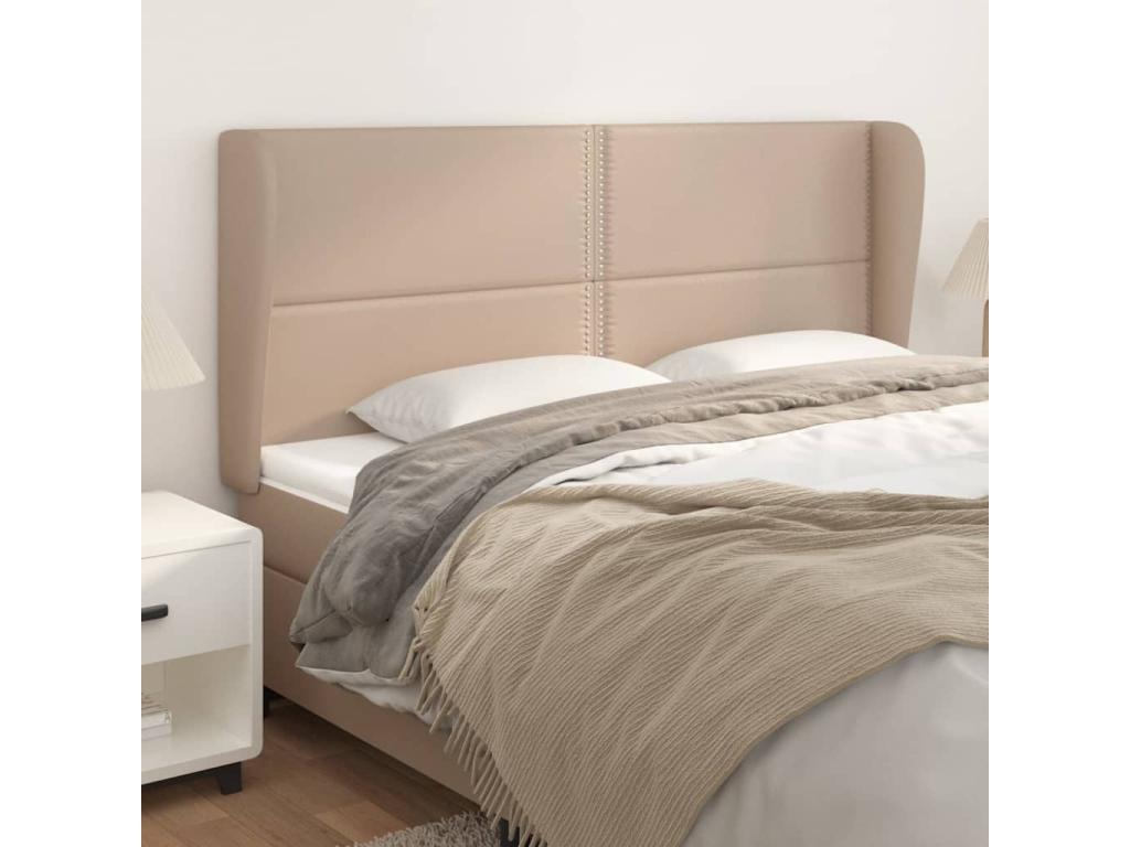 Tête de lit avec oreilles Cappuccino 183x23x118/128 cm