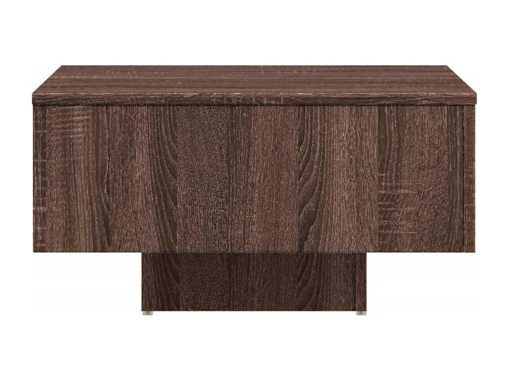 Table basse Chêne marron 60x60x31,5 cm Bois d'ingénierie