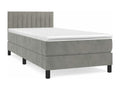 Sommier à Homzora de lit et matelas Gris clair 80x200 Velours
