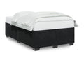 Cadre de lit sans matelas noir 120x190 cm velours