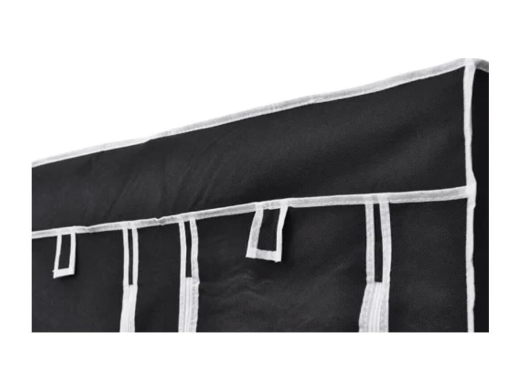 Garde-robe souple Noir 110x45x175 cm JCGK30867