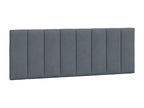 Lit avec matelas gris foncé 140x200 cm velours