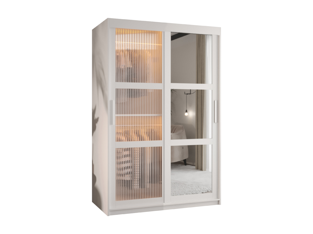 ARMOIRE Laviecasa 2 À PORTES COULISSANTES 200/120/62 2 Portes blanc TDOJ93140