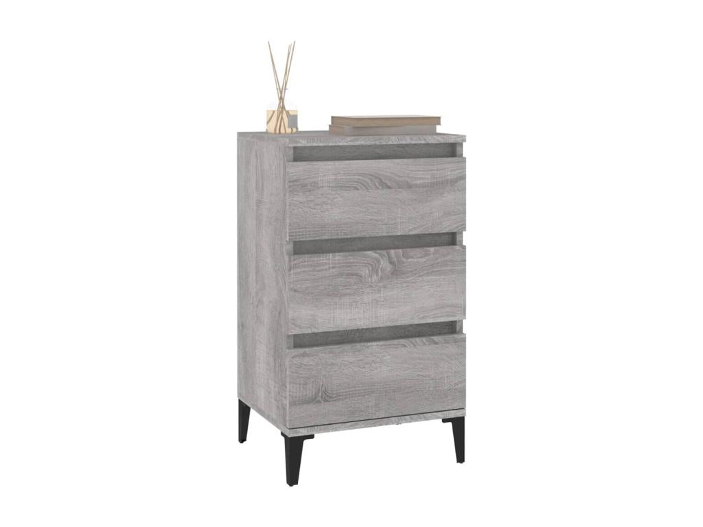 Table de chevet Laviecasa gris 40x35x70 cm bois d'ingénierie WBJU49425