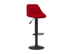 Tabourets de bar lot de 2 rouge bordeaux velours